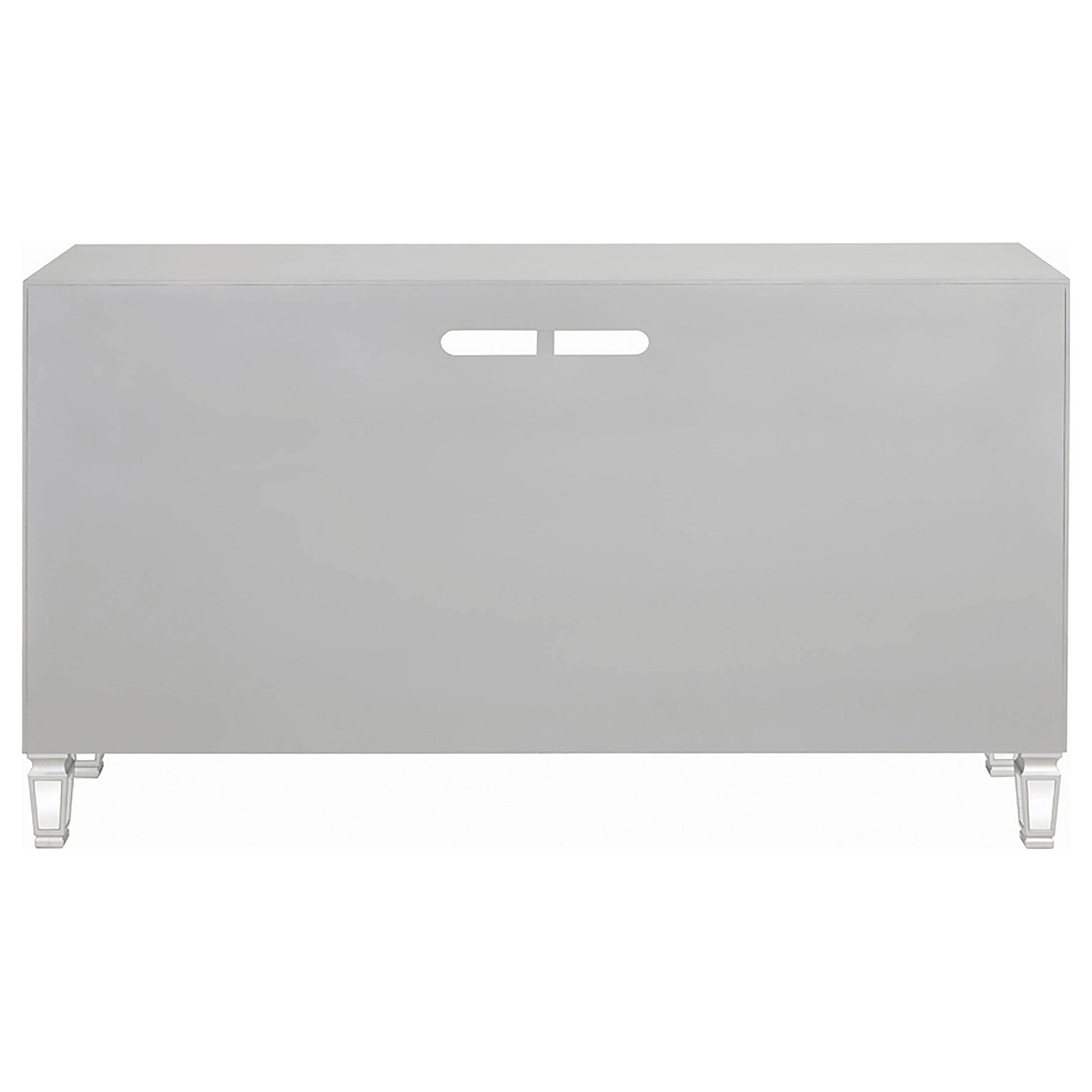 3-drawer TV Console Metallic Platinum