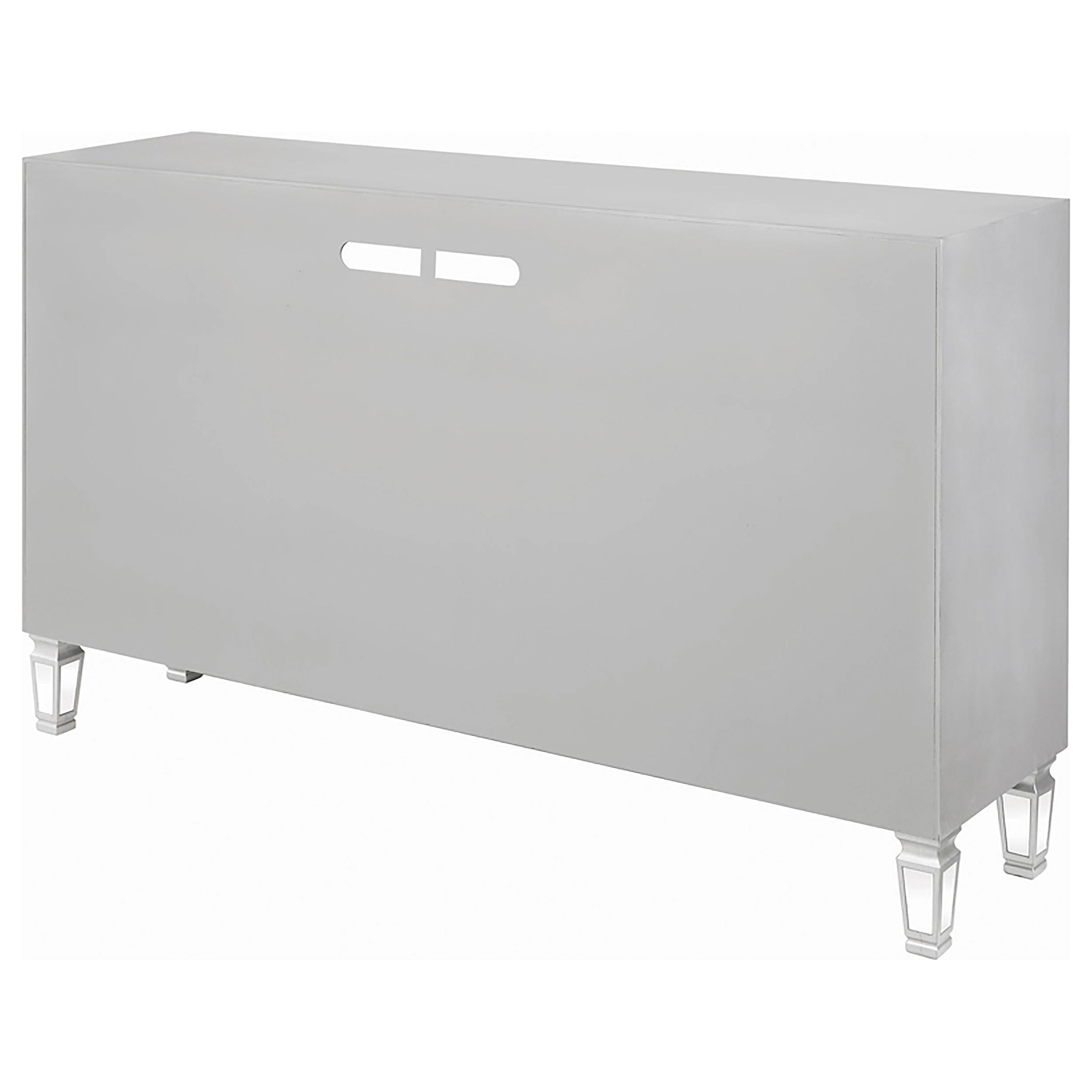 3-drawer TV Console Metallic Platinum