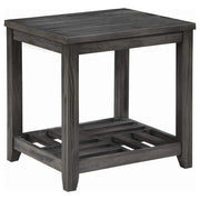 Cliffview 1-shelf Square Wood Side End Table Grey