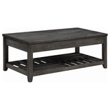 Juego de mesa auxiliar y de centro elevable de 3 piezas Cliffview, gris