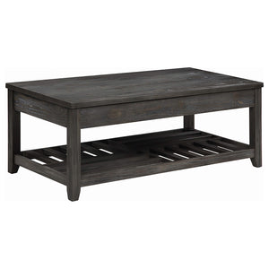 Juego de mesa auxiliar y de centro elevable de 3 piezas Cliffview, gris