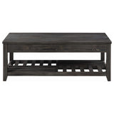 Juego de mesa auxiliar y de centro elevable de 3 piezas Cliffview, gris