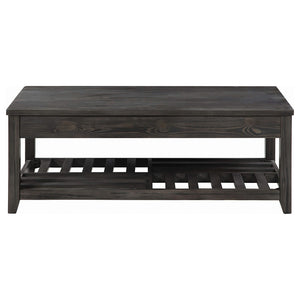 Juego de mesa auxiliar y de centro elevable de 3 piezas Cliffview, gris