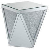 Amore 3-piece Mirrored Coffee and End Table Set Silver