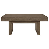 Mesa de centro rectangular Owen con almacenamiento oculto en marrón trigo
