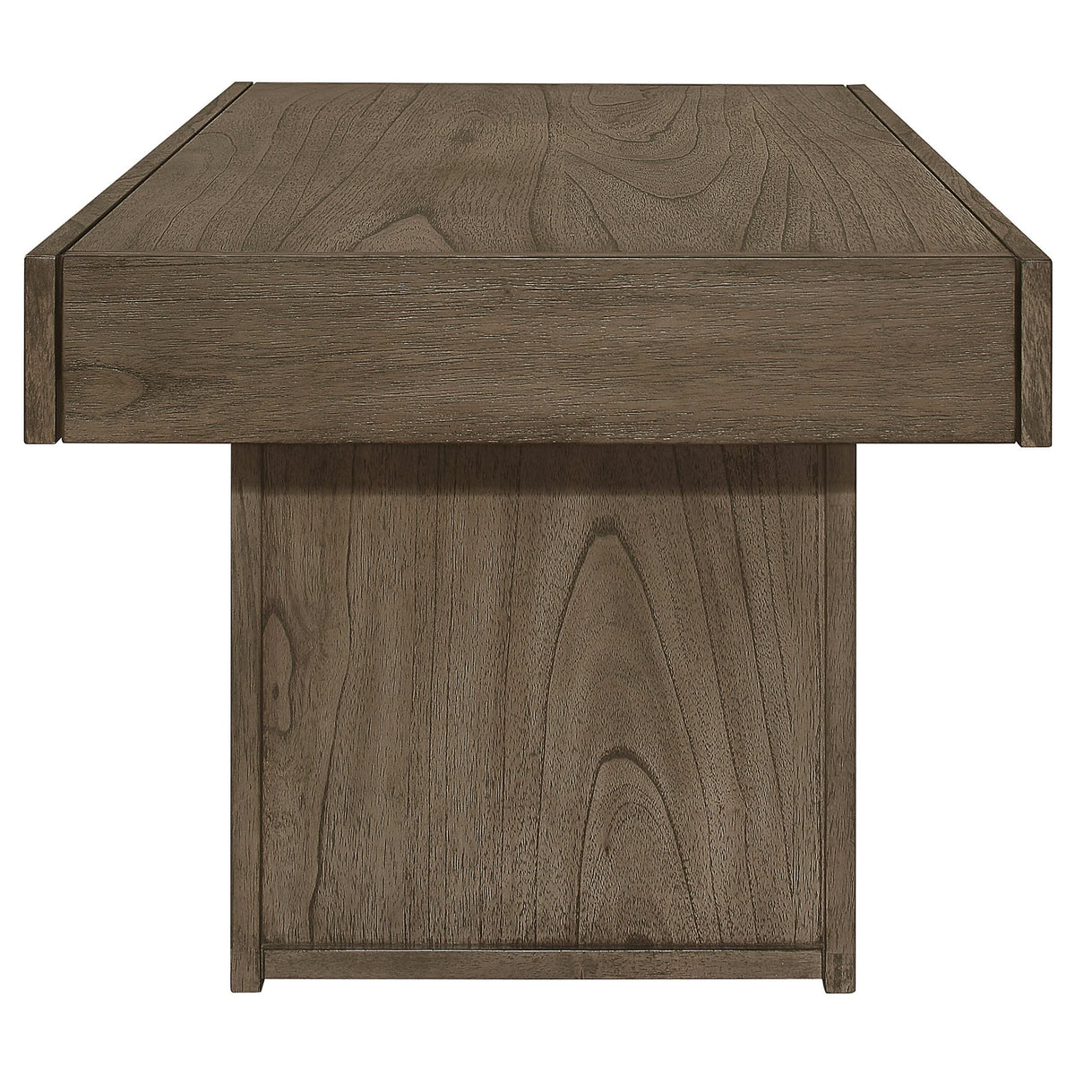 Mesa de centro rectangular Owen con almacenamiento oculto en marrón trigo