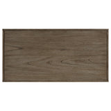 Mesa de centro rectangular Owen con almacenamiento oculto en marrón trigo