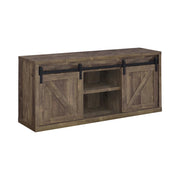 Brockton 2-door Engineered Wood 59" TV Stand Rustic Oak