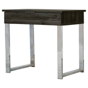 Aldine Square 1-drawer Side End Table Dark Charcoal