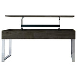 Aldine Rectangular Lift Top Coffee Table Dark Charcoal