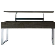Aldine Rectangular Lift Top Coffee Table Dark Charcoal