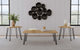 Juego de mesa de centro y auxiliar rectangular de 3 piezas Zander, color natural