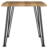 Juego de mesa de centro y auxiliar rectangular de 3 piezas Zander, color natural