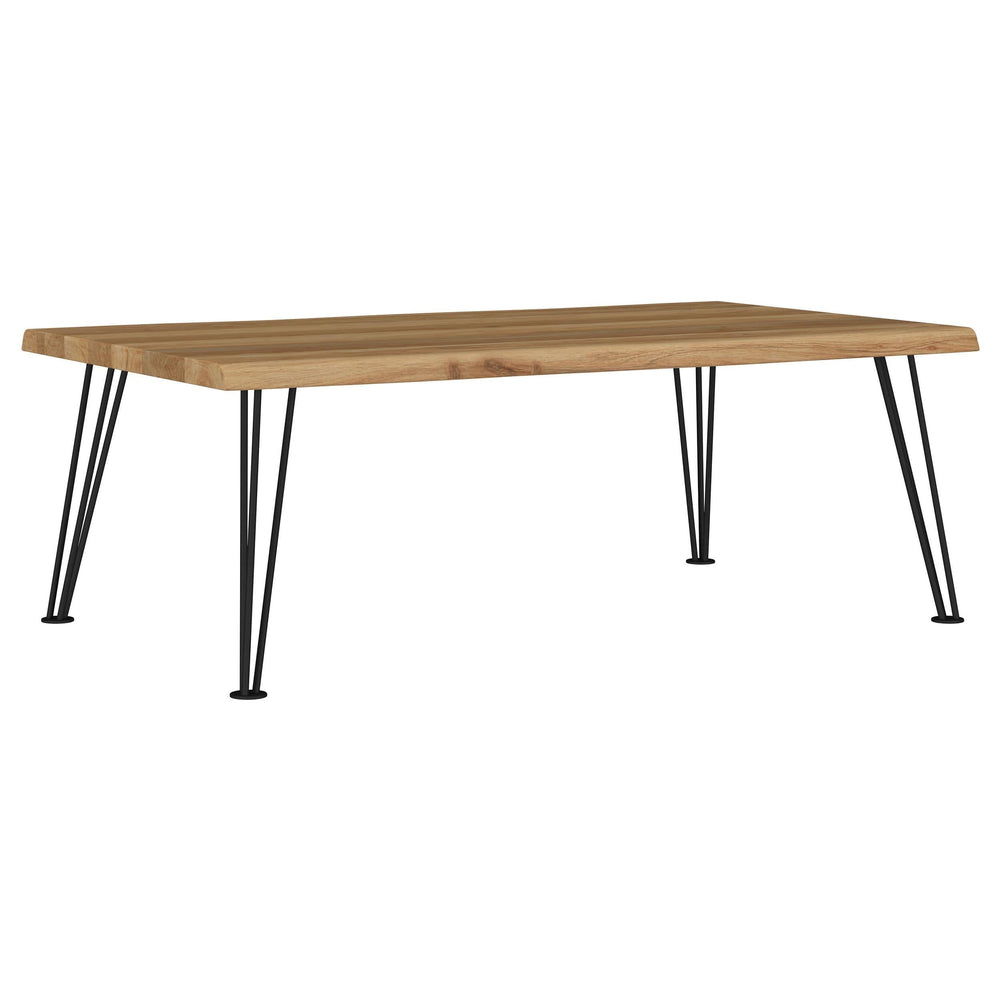 Juego de mesa de centro y auxiliar rectangular de 3 piezas Zander, color natural