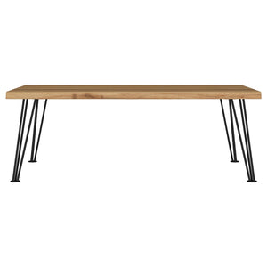 Juego de mesa de centro y auxiliar rectangular de 3 piezas Zander, color natural