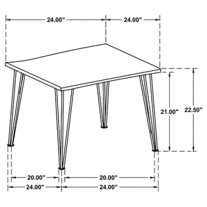 Juego de mesa de centro y auxiliar rectangular de 3 piezas Zander, color natural