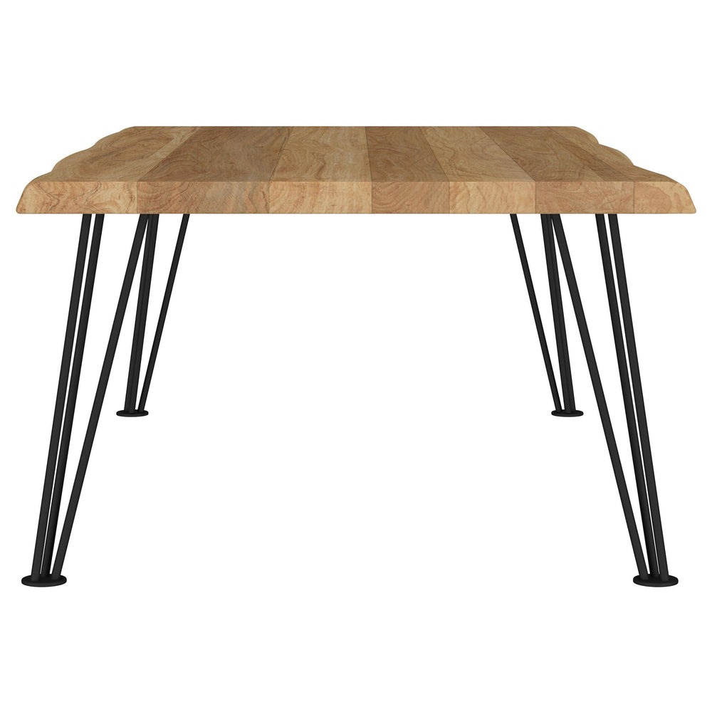Mesa de centro rectangular de madera Zander en marrón natural