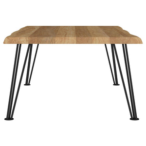 Mesa de centro rectangular de madera Zander en marrón natural