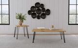 Mesa de centro rectangular de madera Zander en marrón natural