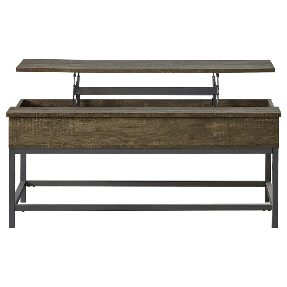 Byers 3-piece Lift Top Coffee and End Table Set Brown Oak