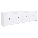 Centro de entretenimiento Laughlin de 3 piezas para TV, color blanco