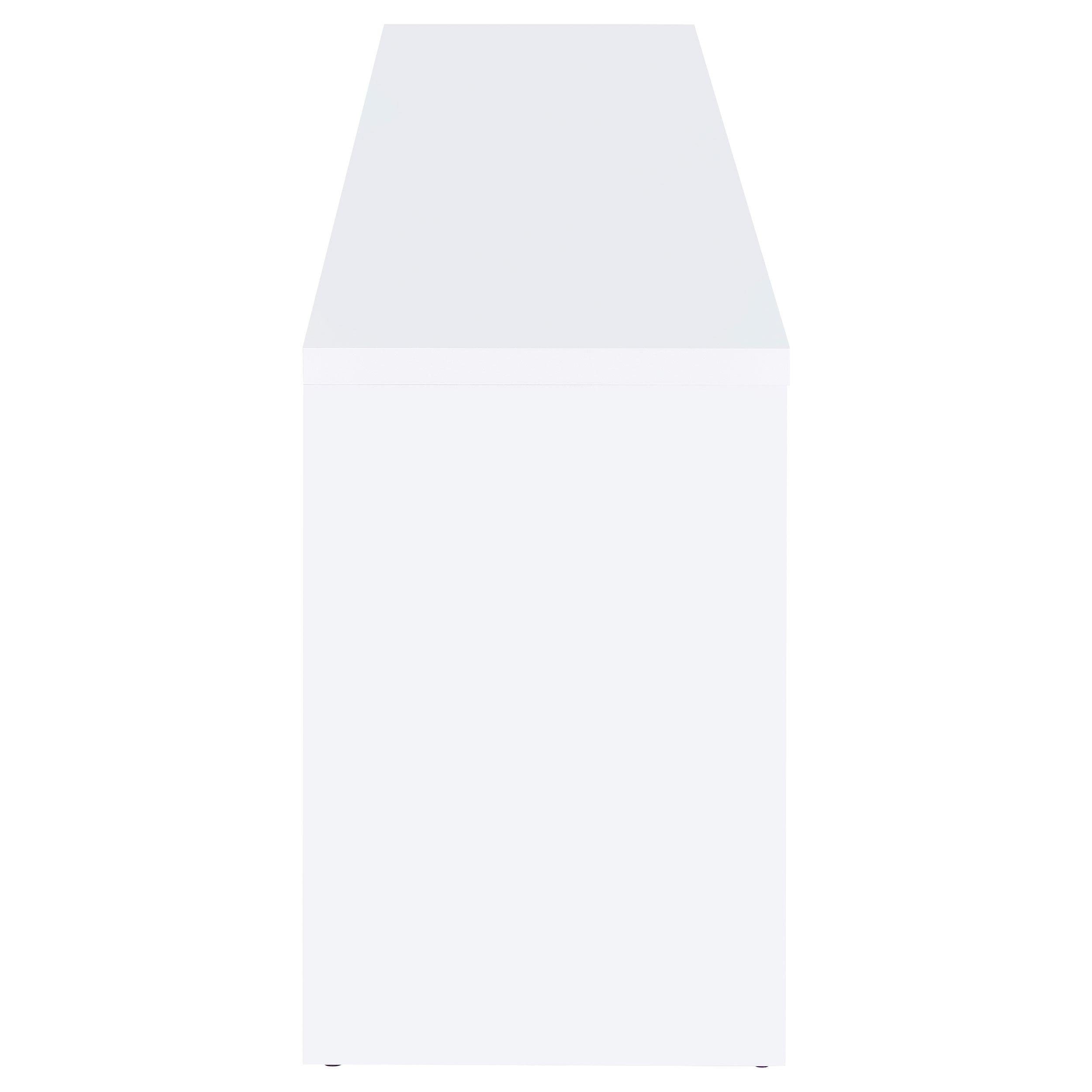 Laughlin 4-door Engineered Wood 78-inch TV Stand White