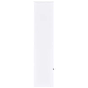 Torre multimedia Laughlin de 3 estantes de madera de ingeniería, color blanco