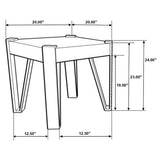 Winston Square Wood Top Side End Table Natural