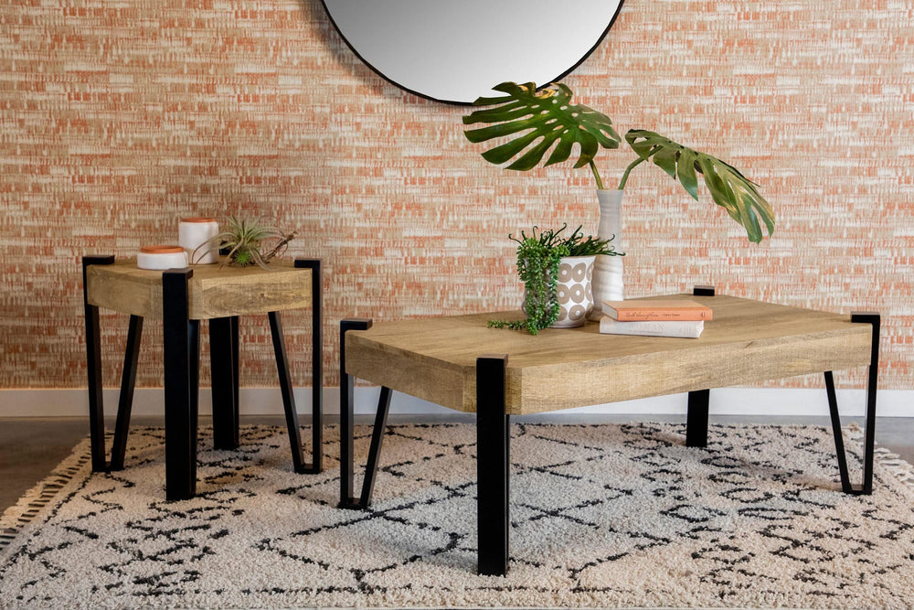 Winston Square Wood Top Side End Table Natural