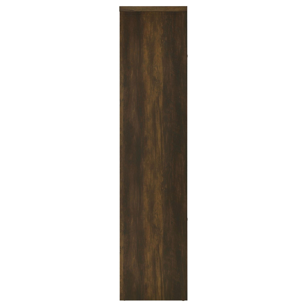 Torre multimedia Laughlin de 3 estantes de madera de ingeniería, pino oscuro