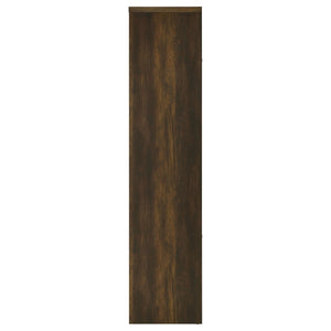 Torre multimedia Laughlin de 3 estantes de madera de ingeniería, pino oscuro
