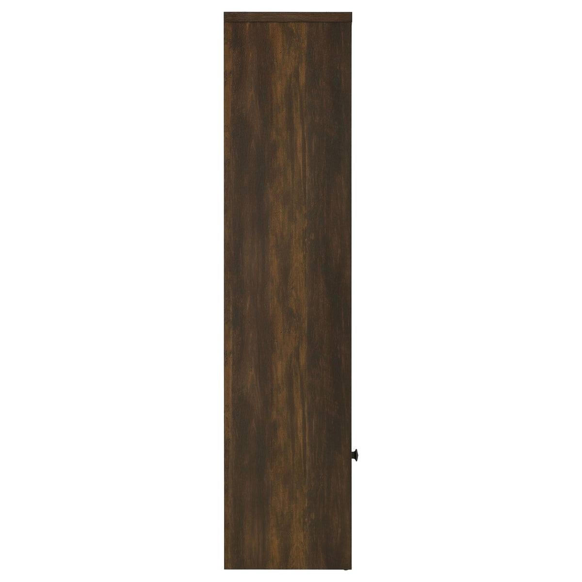 Torre multimedia Laughlin de 3 estantes de madera de ingeniería, pino oscuro