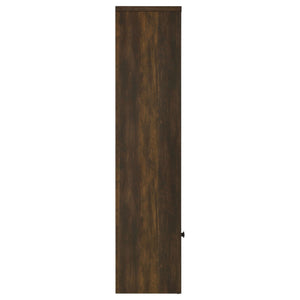 Torre multimedia Laughlin de 3 estantes de madera de ingeniería, pino oscuro