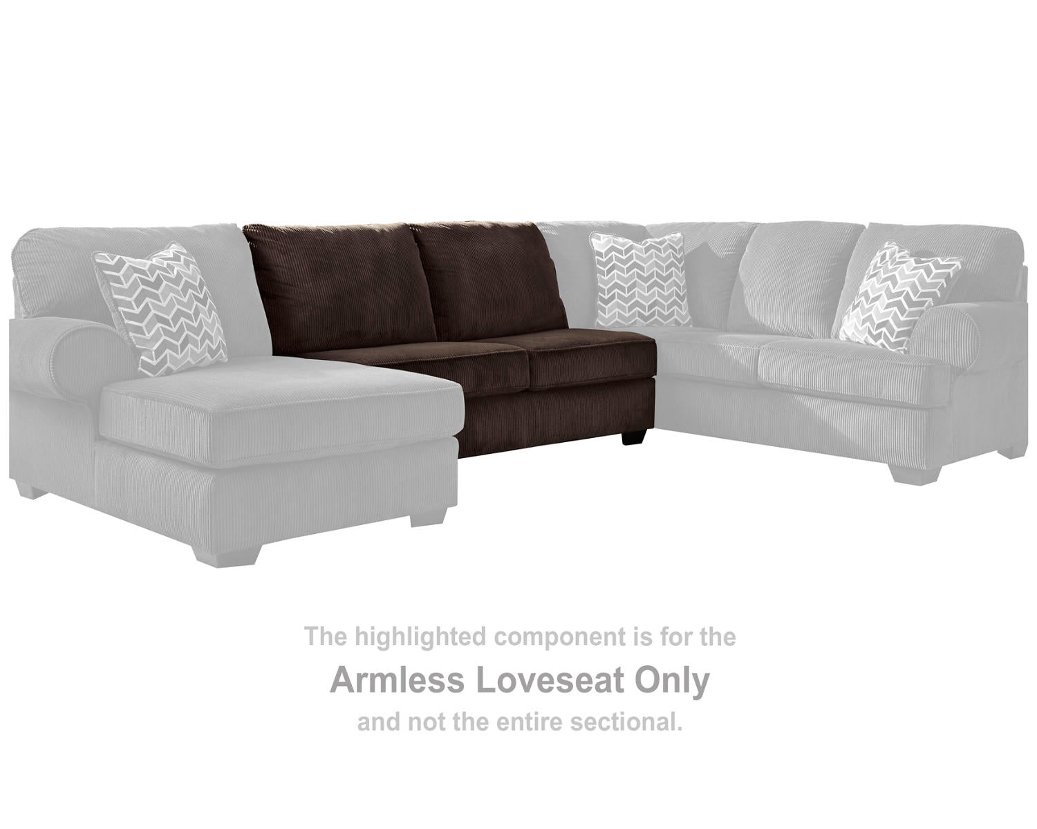 Jinllingsly Armless Loveseat