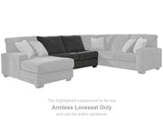 Tracling Armless Loveseat