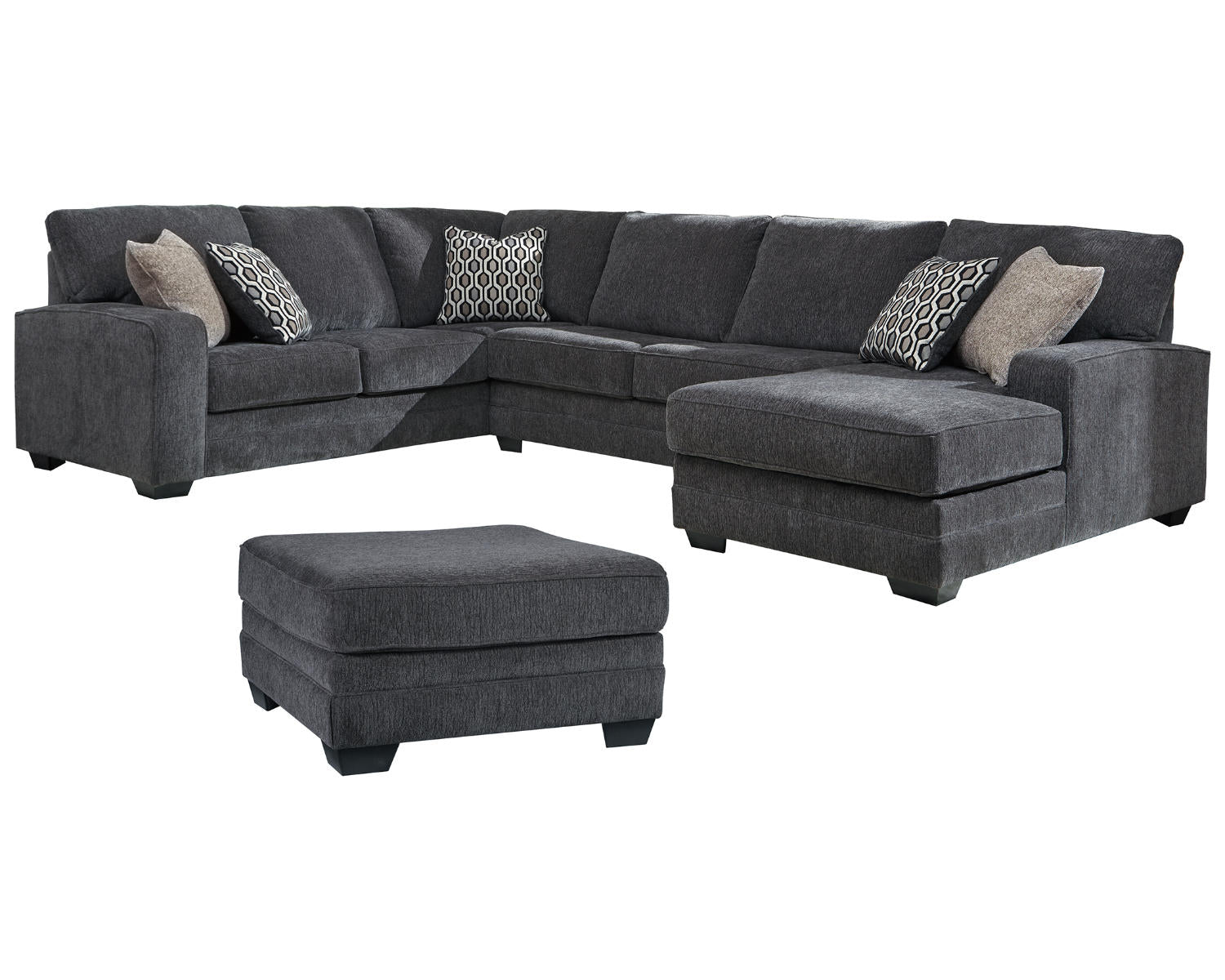Tracling 3-Piece Sectional with Ottoman