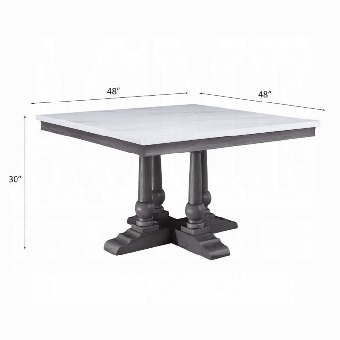 Mesa de comedor cuadrada Yabeina