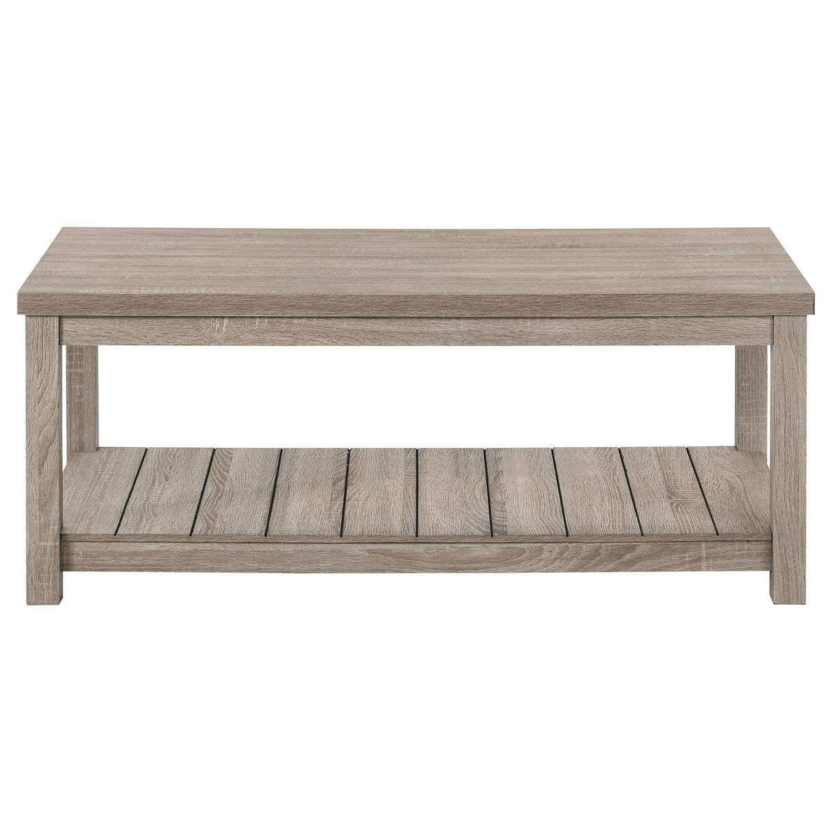 Juego de mesa de centro Colter de 3 piezas de madera de ingeniería en color greige
