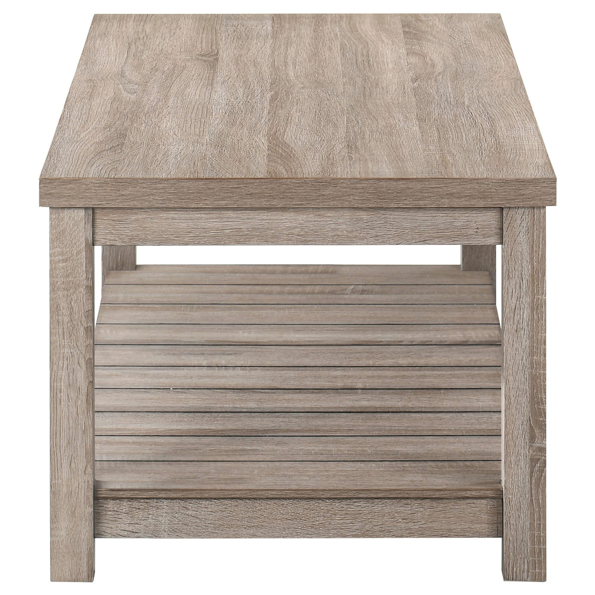 Juego de mesa de centro Colter de 3 piezas de madera de ingeniería en color greige