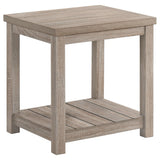 Juego de mesa de centro Colter de 3 piezas de madera de ingeniería en color greige