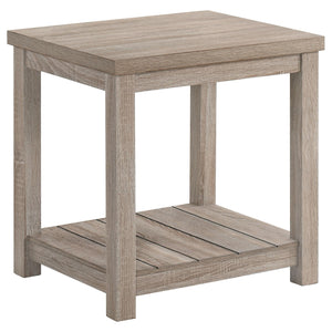 Juego de mesa de centro Colter de 3 piezas de madera de ingeniería en color greige