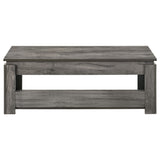 Juego de mesa de centro rectangular Donal de 3 piezas, gris desgastado