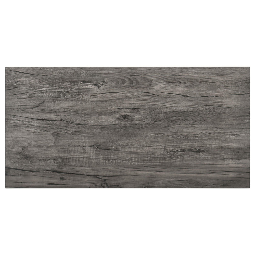 Juego de mesa de centro rectangular Donal de 3 piezas, gris desgastado