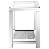 Valentina 3-piece Mirrored Coffee and End Table Set Silver