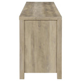 Mueble para TV Madra de 2 puertas de madera de ingeniería de 79 pulgadas, pino envejecido