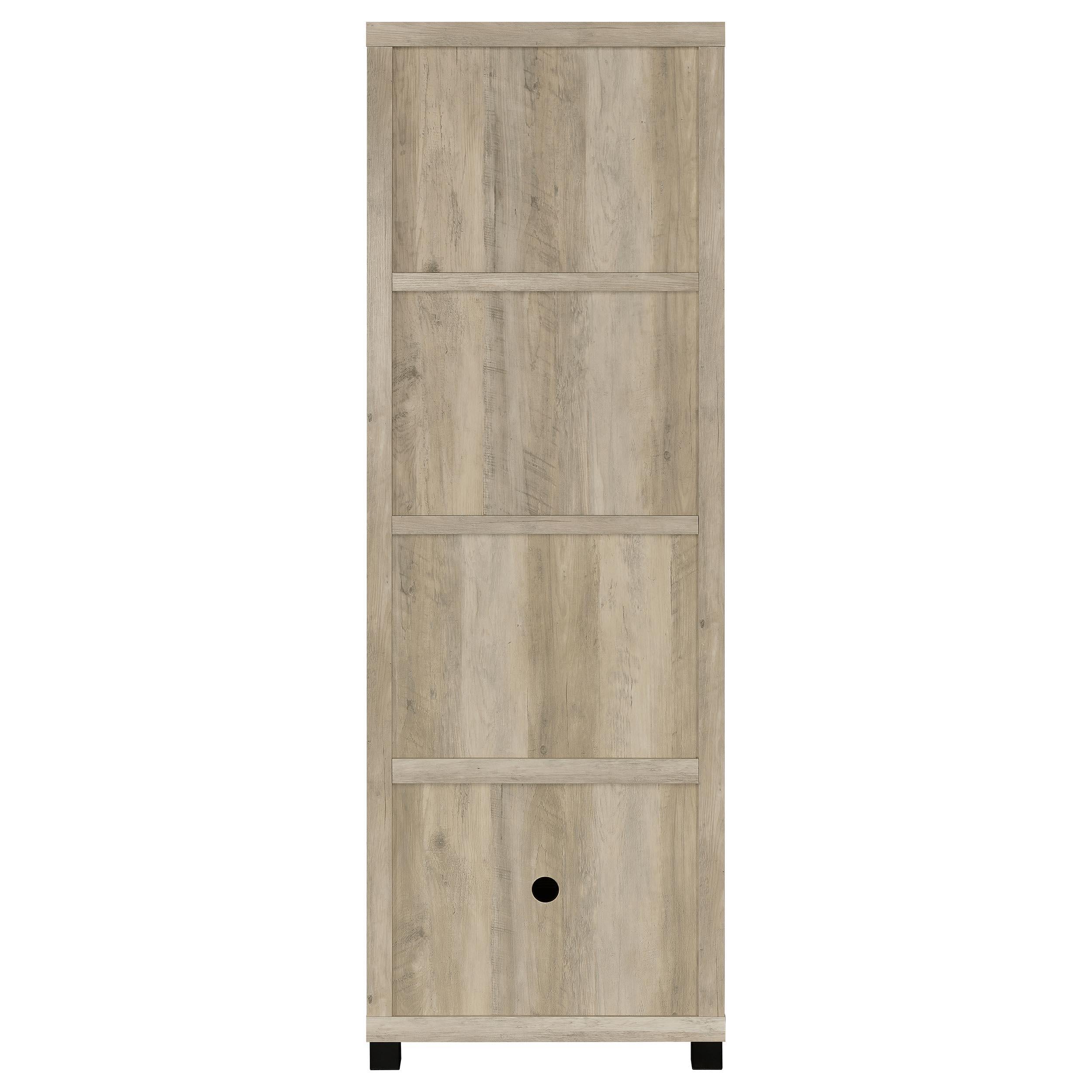 Sachin 3-piece 79-inch TV Entertainment Center Antique Pine
