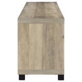 Mueble para TV Sachin de 4 puertas de madera de ingeniería de 79 pulgadas en pino envejecido