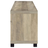 Mueble para TV Sachin de 4 puertas de madera de ingeniería de 79 pulgadas en pino envejecido