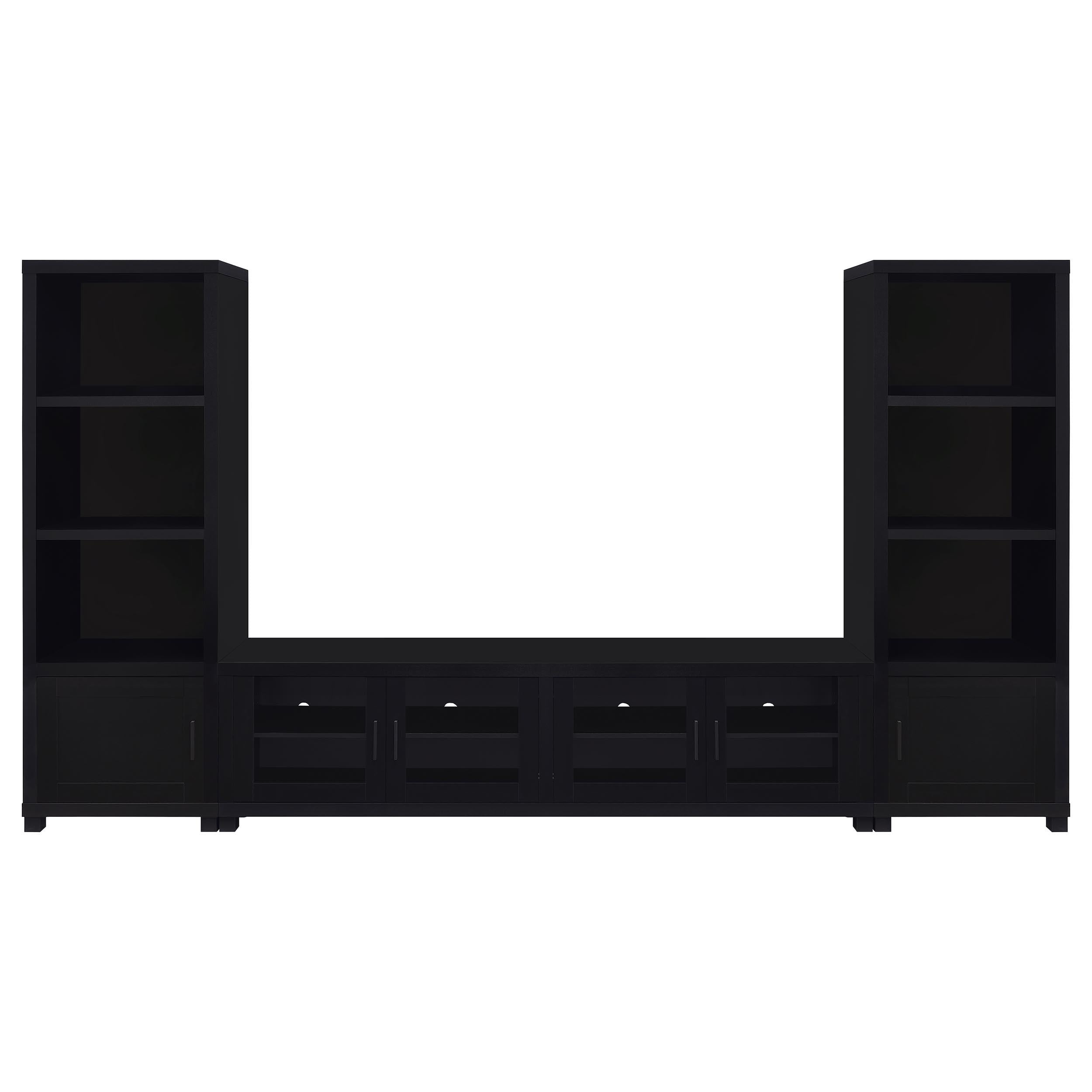Jupiter 3-piece Entertainment Center 79-inch TV Stand Black