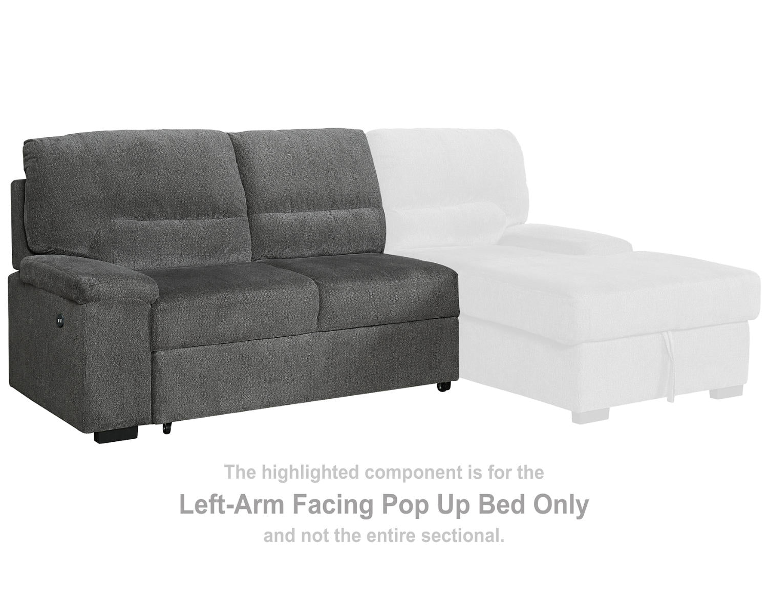 Yantis Left-Arm Facing Pop Up Bed